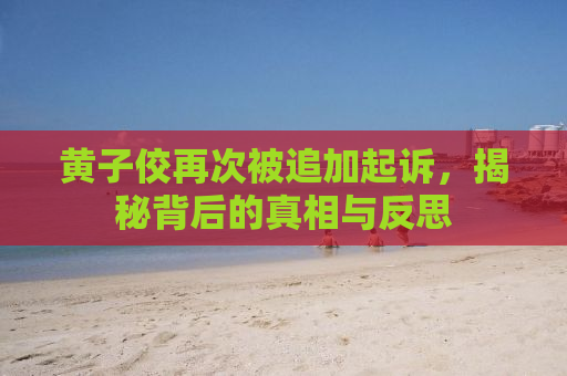 黄子佼再次被追加起诉，揭秘背后的真相与反思