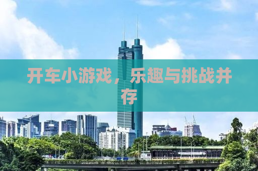 开车小游戏，乐趣与挑战并存