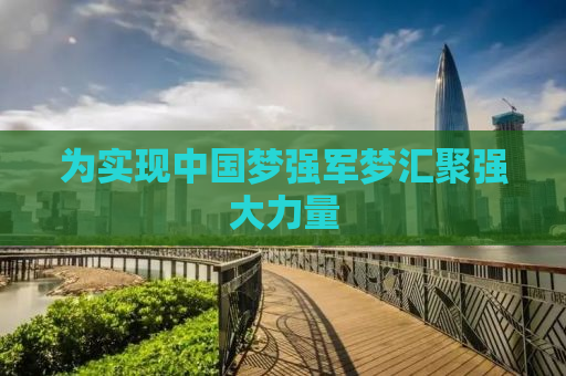 为实现中国梦强军梦汇聚强大力量