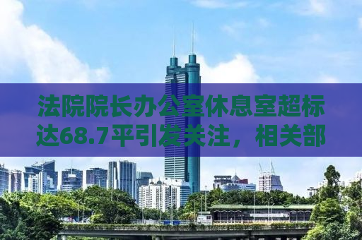 法院院长办公室休息室超标达68.7平引发关注，相关部门作出严肃处分