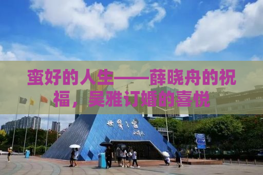 蛮好的人生——薛晓舟的祝福，吴雅订婚的喜悦