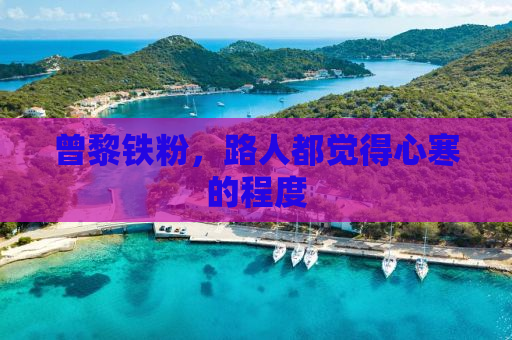 曾黎铁粉，路人都觉得心寒的程度