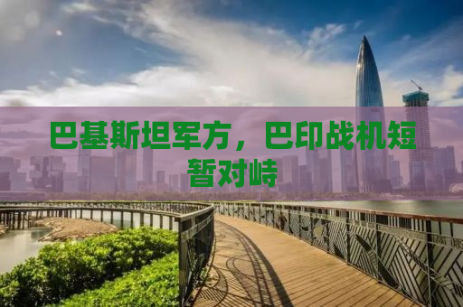 巴基斯坦军方，巴印战机短暂对峙