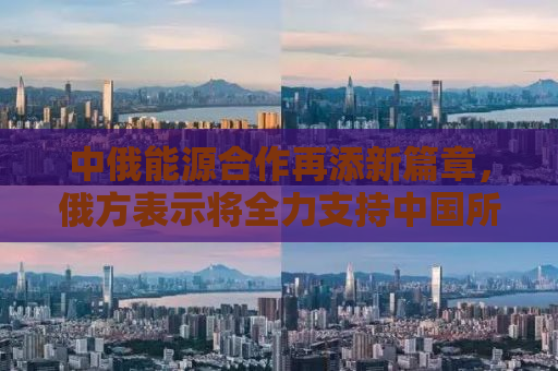 中俄能源合作再添新篇章，俄方表示将全力支持中国所需石油量