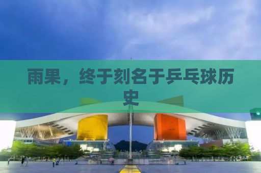 雨果，终于刻名于乒乓球历史
